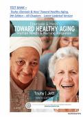 Test Bank for Ebersole & Hess' Toward Healthy Aging Human Needs and Nursing Response 9th Edition With All Chapters Questions and Correct Answers 100&percnt; Complete Solution &period;&period;&period;