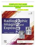 Complete Test Bank Radiographic Imaging and Exposure 6th Edition bẏ Terri L&period; Fauber With MCQs And Answers&period;