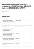 NR606 final Exam Questions and Answers &lpar;Verified Answers&rpar; &vert;&vert;ACTUAL EXAM 2026 TEST&excl;&excl; Graded A&plus; &vert; 2025&vert;2026 EXAM UPDATE