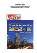 SOLUTION MANUAL Fundamentals of Financial Accounting 6th edition By Phillips Robert All Chapters &lpar;1-13&rpar; Covered provide