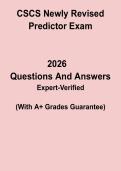 CSCS Newly Revised Predictor Exam &ndash; Practice Test & Study Guide PDF