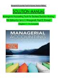 Managerial Accounting Tools for Business Decision Making 9th Edition by Jerry J&period; Weygandt&comma; Paul D&period; Kimmel Chapters 1 - 14&comma; Complete