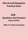 FAA Aircraft Dispatcher Practical Exam Questions &ndash; Study Guide & Practice PDF
