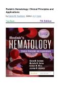 TEST BANK for Rodak's Hematology&colon; Clinical Principles and Applications 7th Edition  by&semi; Elaine M&period; Keohane&vert; All Chapters 1-43 Fully Covered Latest Version 2026