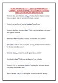 SCMH 1010 ADAMS FINAL EXAM QUESTIONS AND CORRECT DETAILED ANSWERS