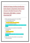 NGWA Air Rotary Drilling Certification  Exam &lpar;Exam C&rpar; Questions And Correct  Answers &lpar;Verified Answers&rpar; Plus  Rationales 2026 Q&A &vert; Instant  Download Pdf