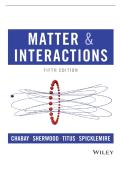 &lpar;DOWNLOAD FULL CHAPTERS SOLUTION MANUAL&rpar; FOR Chabay&comma; Matter and Interactions 5e SOLUTION MANUAL