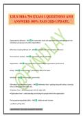 LSUS MBA 704 EXAM 1 QUESTIONS AND ANSWERS 100&percnt; PASS 2026 UPDATE