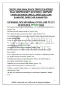 CM 1011 FINAL EXAM REVIEW PRACTICE QUESTIONS EXAM COMPREHENSIVE QUESTIONS &vert; COMPLETE STUDY GUIDE WITH 100&percnt; ACCURATE QUESTIONS &ANSWERS&period; EXCELLENCE GUARANTEED&period;