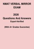 NMAT Verbal Mirror Exam &ndash; Practice Test & Study Guide PDF