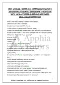 PECT MODULE 2 EXAM 2026 EXAM QUESTIONS WITH 100&percnt; CORRECT ANSWERS &vert; COMPLETE STUDY GUIDE WITH 100&percnt; ACCURATE QUESTIONS &ANSWERS&period; EXCELLENCE GUARANTEED&period;