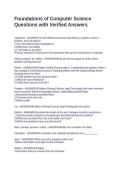 Foundations of Computer Science Questions with Verified Answers