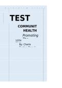 Complete Test Bank for Community and Public Health Nursing&colon; Promoting the Public&rsquo;s Health 10th Edition &ndash; Verified Questions and Answers