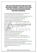 ANSC 1401 CROSSLAND FINAL EXAM &lpar;2025&rpar; EXAM QUESTIONS & ANSWERS &vert; COMPLETE STUDY GUIDE WITH 100&percnt; ACCURATE QUESTIONS &ANSWERS&period; EXCELLENCE GUARANTEED&period;