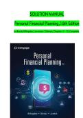 SOLUTION MANUAL Personal Financial Planning&comma; 16th Edition by Randy Billingsley&comma; Lawrence J&period; Gitman&comma; Chapters 1 - 15&comma; Complete