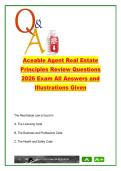 Aceable Agent Real Estate Exam 2026 &ndash; 500&plus; Practice Questions with Answers & Illustrations &vert; California Law&comma; Escrow&comma; Contracts&comma; Financing