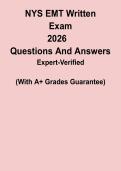 NYS EMT Written Exam 2026 &ndash; Study Guide & Practice Questions PDF