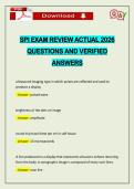 SPI EXAM REVIEW ACTUAL 2026 QUESTIONS AND VERIFIED ANSWERS