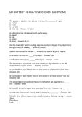 ME 205 TEST &num;2 MULTIPLE CHOICE QUESTIONS