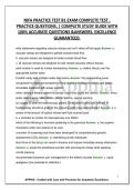 NIFA PRACTICE TEST B1 EXAM COMPLETE TEST &comma; PRACTICE QUESTIONS&comma; &vert; COMPLETE STUDY GUIDE WITH 100&percnt; ACCURATE QUESTIONS &ANSWERS&period; EXCELLENCE GUARANTEED&period;