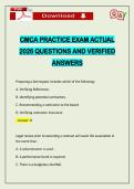 CMCA PRACTICE EXAM ACTUAL 2026 QUESTIONS AND VERIFIED ANSWERS