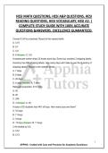 HESI MATH QUESTIONS&comma; HESI A&P QUESTIONS&comma; HESI READING QUESTIONS&comma; HESI VOCABULARY&comma; HESI A2&colon; &vert; COMPLETE STUDY GUIDE WITH 100&percnt; ACCURATE QUESTIONS &ANSWERS&period; EXCELLENCE GUARANTEED&period;
