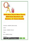 DUTCH BROS  EXAM COMPLETE PACKAGE DEAL