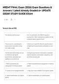 NREMT FINAL Exam &lpar;2026&rpar; Exam Questions & Answers &vert; Latest Already Graded A&plus; UPDATE &vert;2026&excl;&excl; STUDY GUIDE EXAM