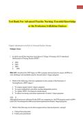 Test Bank For Advanced Practice Nursing&colon; Essential Knowledge or the Profession 3rdEdition Denisco provide