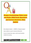 Oregon Cosmetology State Laws & Rules 2026 &vert; 80&plus; Verified Q&A &vert; Facility Standards&comma; Sanitation&comma; Practitioner Conduct&comma; Licensing