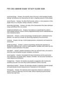 PSY 230 UMAINE EXAM 1STUDY GUIDE 2026