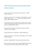 RADT 1010 final review exam questions with correct answers 