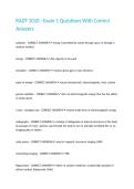 RADT 1010 - Exam 1 Questions With Correct Answers