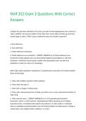 NUR 352 Exam 3 Questions With Correct Answers