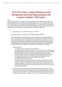 WGU D773 Task 1 &vert; Ethical Dilemmas in PR Management and Client Representation with Complete Solution &vert; 2026 Update