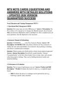 MTS NOTE CARDS 2 QUESTIONS AND ANSWERS WITH DETAILED SOLUTIONS &ndash; UPDATED 2026 VERSION GUARANTEED SUCCESS 