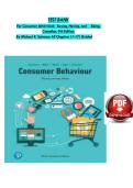 TEST BANK For Consumer BEHAVIOUR&colon; Buying&comma; Having&comma; and Being&comma; Canadian&comma; 9th Edition&comma; By Michael R&period; Solomon All Chapters &lpar;1-17&rpar; Guided