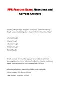 PPR Practice Exam&vert; Questions and Correct Answers