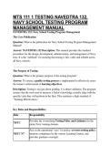 MTS 111 1 TESTING NAVEDTRA 132&comma; NAVY SCHOOL TESTING PROGRAM MANAGEMENT MANUAL
