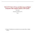 WGU D773 Task 2&colon; Privacy & Ethics Issues in Digital Footprints with Complete Solution &vert; 2026 Update