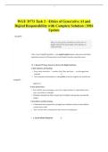 WGU D773 Task 2 - Ethics of Generative AI and Digital Responsibility with Complete Solution &vert; 2026 Update