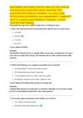 RESPONSIBLE BEVERAGE SERVICE &lpar;RBS&rpar; ALCOHOL SERVER CERTIFICATION EXAM STUDY GUIDE&comma; PRACTICE TEST QUESTIONS WITH VERIFIED ANSWERS &vert; ALCOHOL LAWS&comma; INTOXICATION RECOGNITION&comma; BAC MANAGEMENT&comma; COMMUNITY SAFETY & SERVER RESPONSIBILITY TRAINING &vert; LATEST UPDATED 20