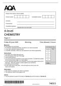 VERIFIED 2025&sol;2026 A-level CHEMISTRY 7405&sol;3 Paper 3 MERGED QUESTION PAPER &plus; MARK SCHEME 