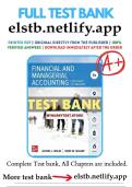 Financial and Managerial Accounting 9th Edition by Wild CH01