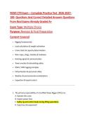 NCRA CTR Exam &ndash; Complete Practice Test 2026-2027- 100- Questions And Correct Detailed Answers Questions  From Real Exams Already Graded A&plus;