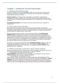Sociale psychologie