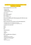 AZ POST WAIVER EXAM QUESTIONS WITH VERIFIED ANSWERS