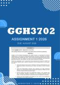 GGH3702 Assignment 1 Semester 2 2026 - Due August 2026