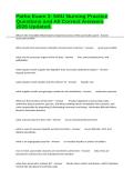 Patho Exam 3- NSU Nursing Practice Questions and All Correct Answers 2026 Updated&period;