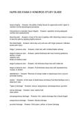 NURS 205 EXAM 2 HONDROS STUDY GUIDE